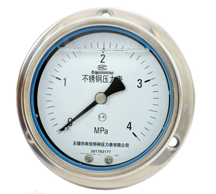 轴向前边耐震压力表